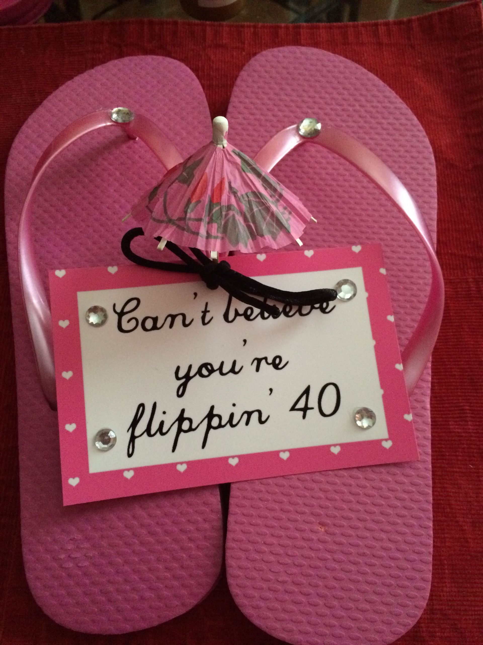 40Th Birthday Gift Ideas For Sister
 DIY t idea Made these for my sister s 40th birthday