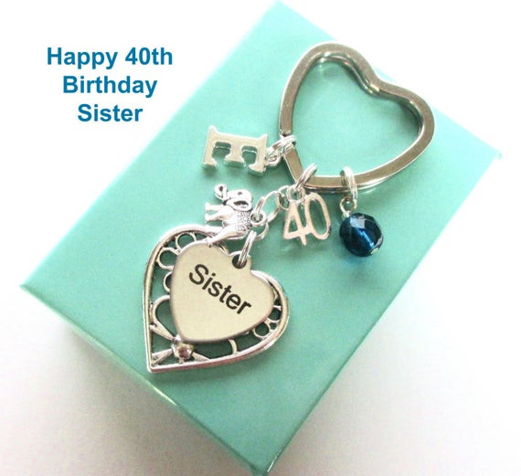 40Th Birthday Gift Ideas For Sister
 Personalised 40th t for Sister 40th birthday sister