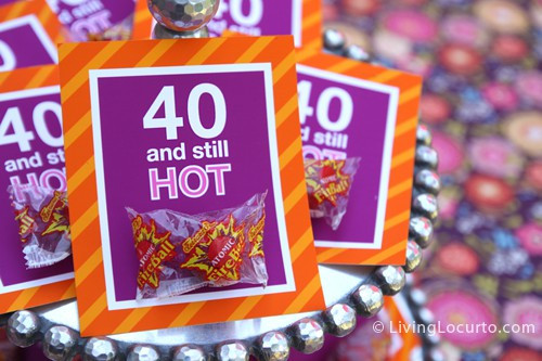 40th Birthday Party Favors
 40th Birthday Party Ideas