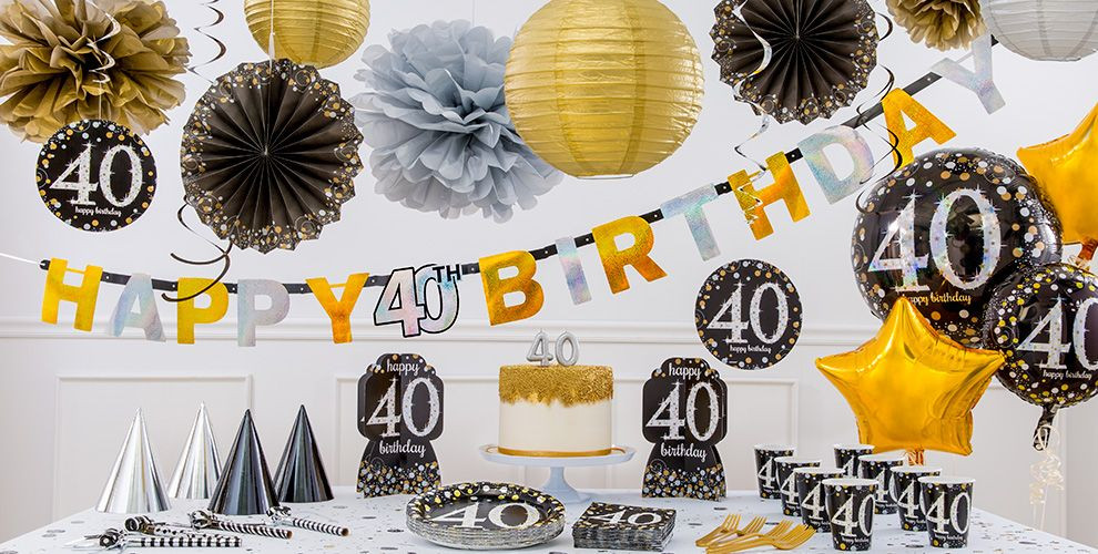 40th Birthday Party Favors
 Sparkling Celebration 40th Birthday Party Supplies