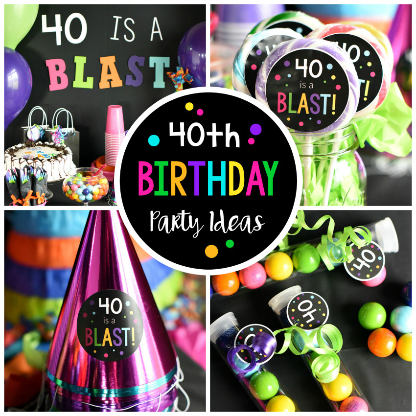 40th Birthday Party Favors
 40th Birthday Party Throw a 40 Is a Blast Party