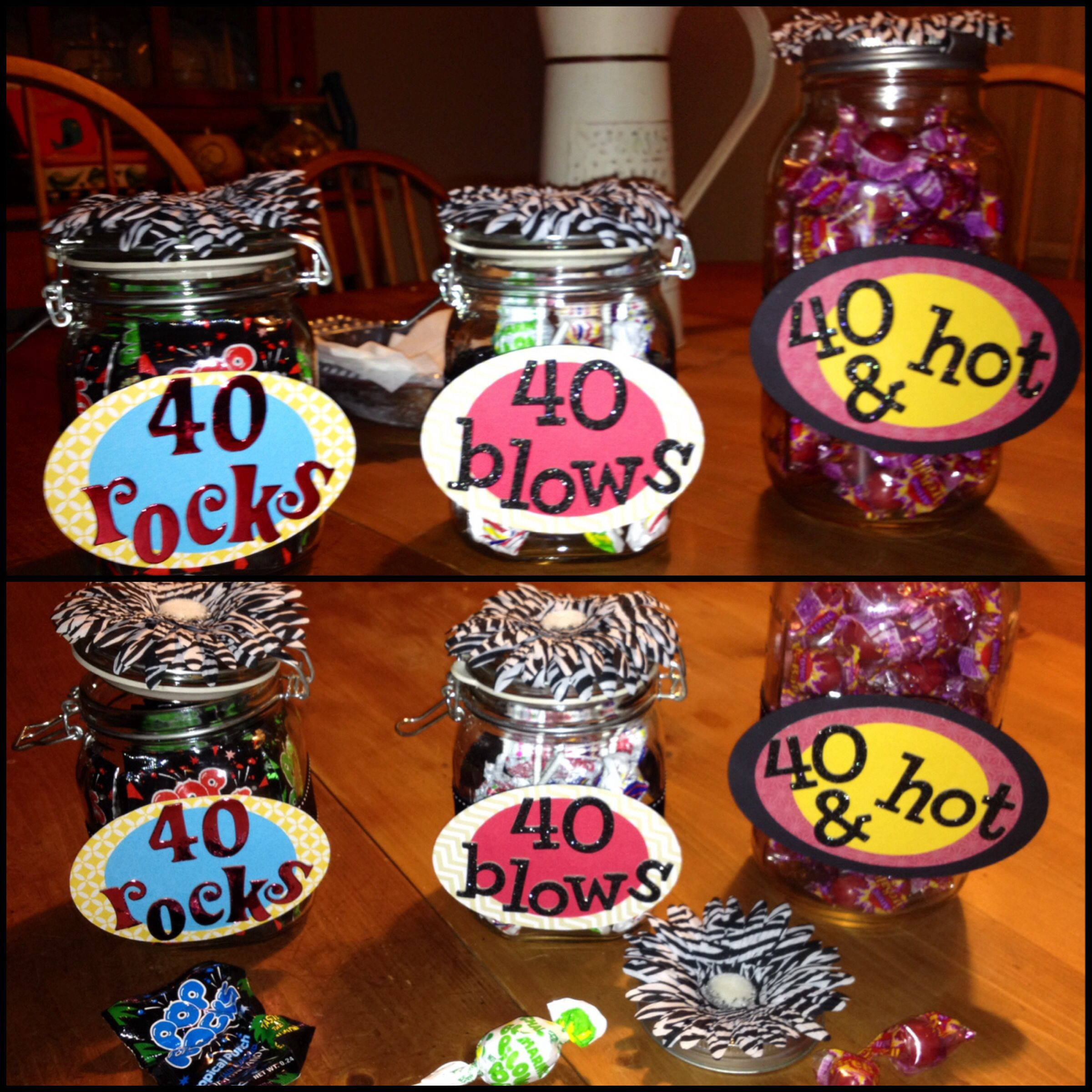 40th Birthday Party Favors
 My latest 40th birthday party favors for a BFF 40 Rocks