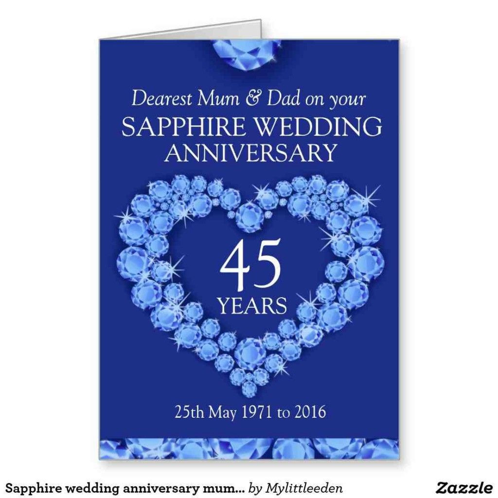45 Year Anniversary Gift Ideas
 45Th Wedding Anniversary Gift Ideas For Parents