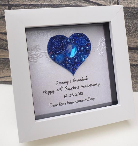 45Th Wedding Anniversary Gift Ideas For Couples
 45th wedding anniversary t 45th anniversary t sapphire