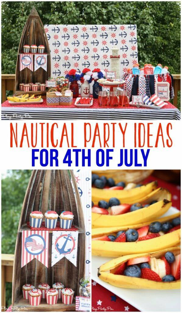 4th Of July Celebration Ideas
 Sugar Confetti Nautical 4th of July Party