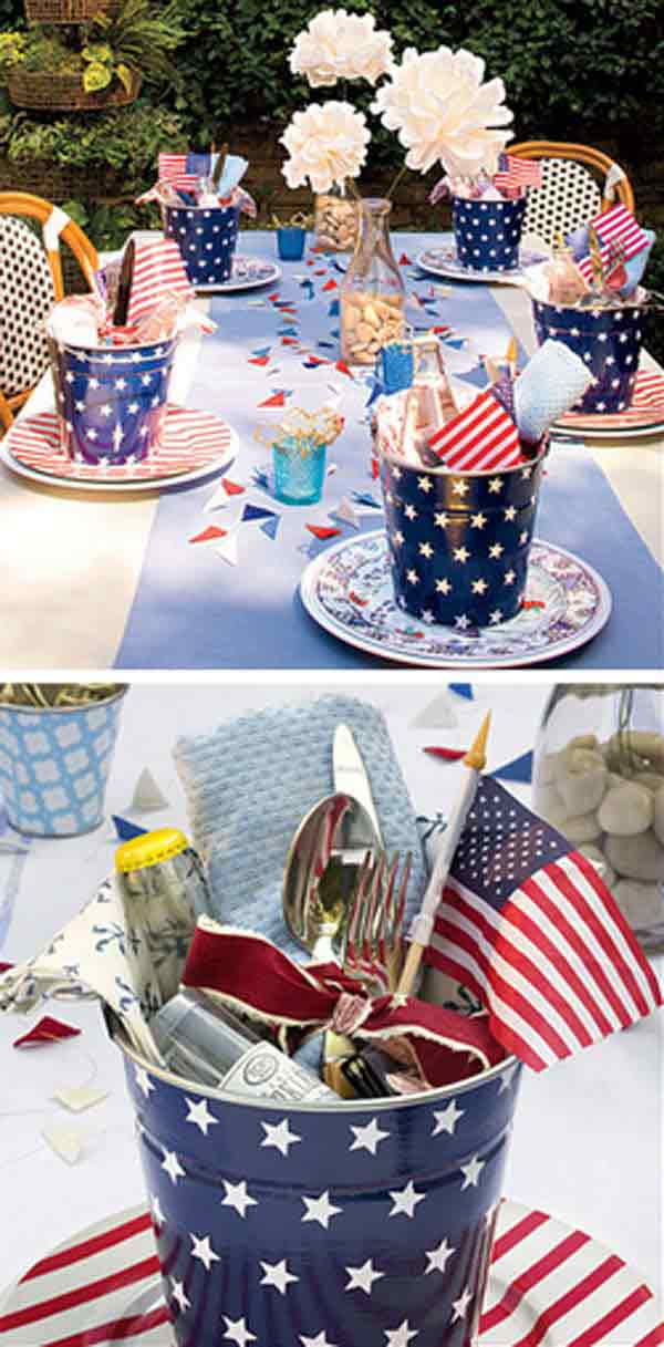 4th Of July Centerpiece Ideas
 45 Decorations Ideas Bringing The 4th of July Spirit Into