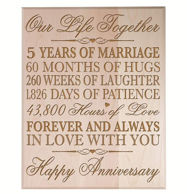 5 Year Anniversary Gift Ideas Men
 Top 20 Best 5th Wedding Anniversary Gifts