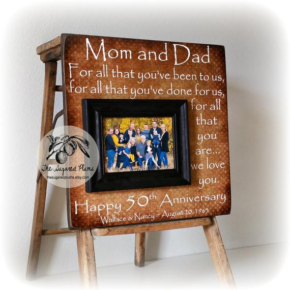 50 Anniversary Gift Ideas For Parents
 50th Anniversary Gifts Parents Anniversary Gift For All That