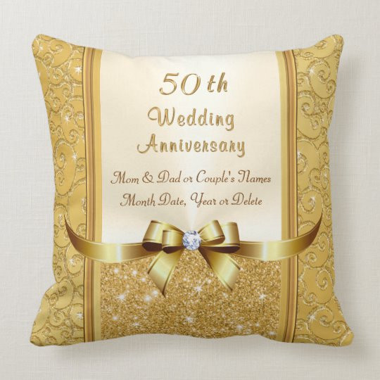50 Anniversary Gift Ideas For Parents
 50th Wedding Anniversary Gift Ideas for Parents Throw