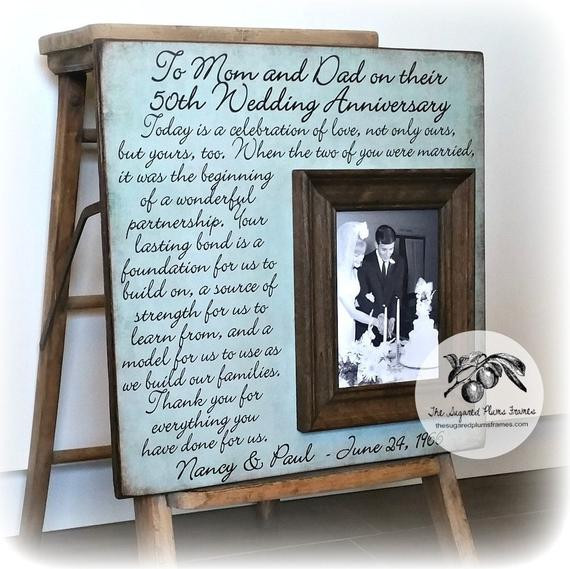 50 Anniversary Gift Ideas For Parents
 Parents 50th Anniversary Gifts Golden Anniversary