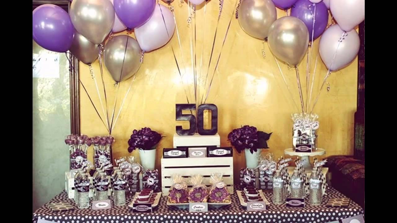 50th Birthday Decoration Ideas
 50th birthday party ideas