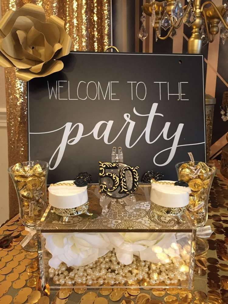 50th Birthday Decoration Ideas
 Great Gatsby Birthday Party Ideas in 2019