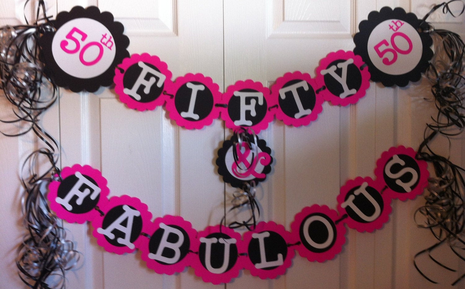 50th Birthday Decoration Ideas
 50th Birthday Decorations Party Banner Fifty & Fabulous