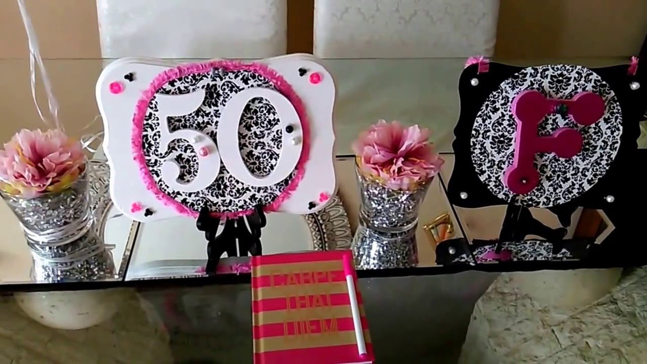 50th Birthday Decoration Ideas
 DIY 50th Birthday Decor Party Theme