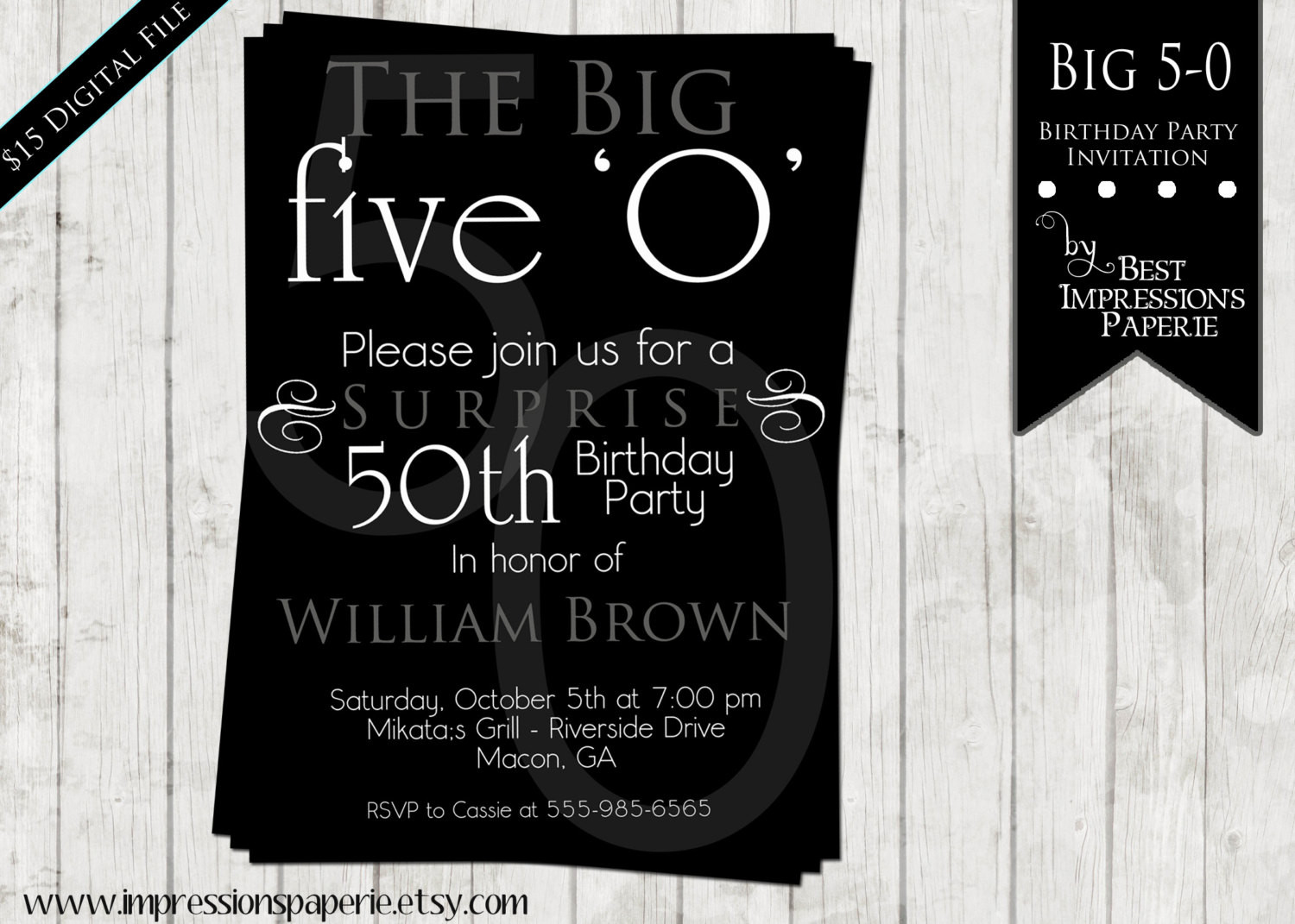 50Th Birthday Party Invitation Ideas
 50th Birthday Party Invitations For Men
