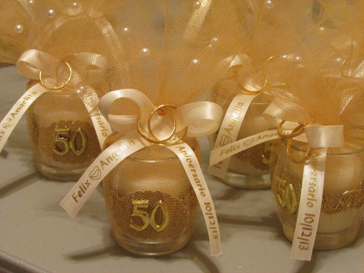 50th Wedding Anniversary Favors
 50th anniversary party favors DIY in 2019