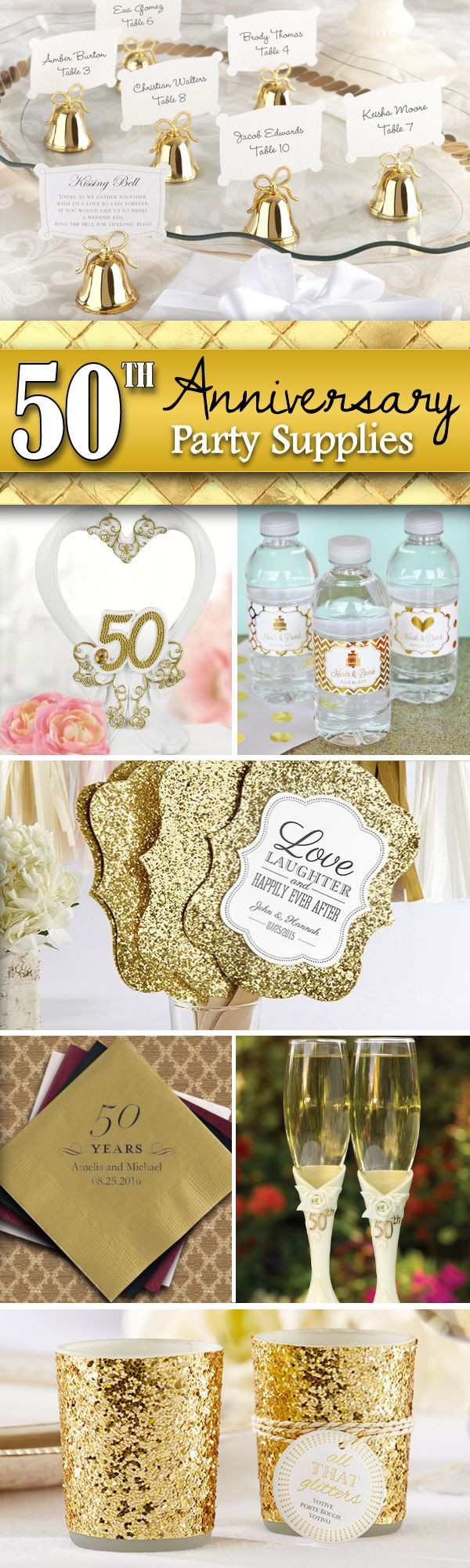 50th Wedding Anniversary Favors
 Throwing a 50th Wedding Anniversary Party Get all the