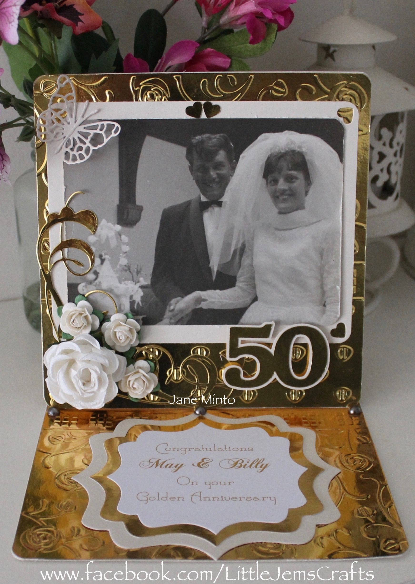 50Th Wedding Anniversary Gift Ideas For Aunt And Uncle
 50th anniversary card Using an original photo from 50yrs