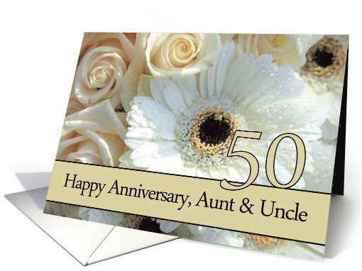 50Th Wedding Anniversary Gift Ideas For Aunt And Uncle
 50th Anniversary card to Aunt & Uncle Pale pink roses
