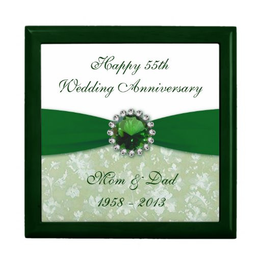 55Th Wedding Anniversary Gift Ideas
 Damask 55th Wedding Anniversary Gift Box