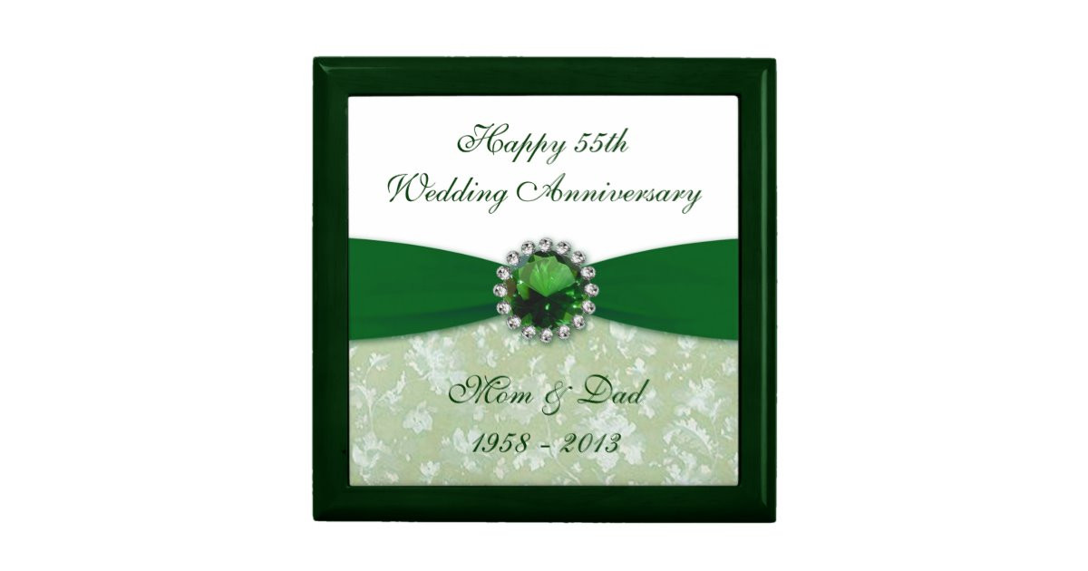 55Th Wedding Anniversary Gift Ideas
 Damask 55th Wedding Anniversary Gift Box