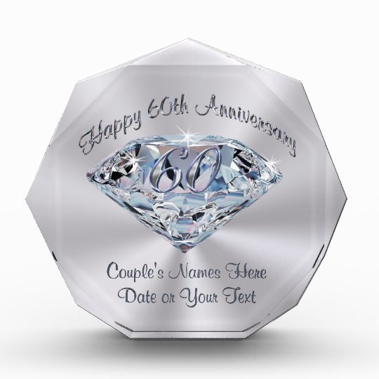 60 Year Anniversary Gift Ideas
 Lovely 60th Wedding Anniversary Gifts PERSONALIZED