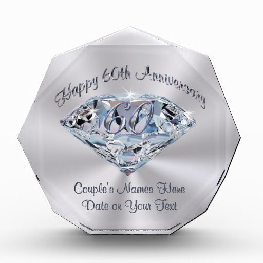 60Th Anniversary Gift Ideas
 Lovely 60th Wedding Anniversary Gifts PERSONALIZED Award