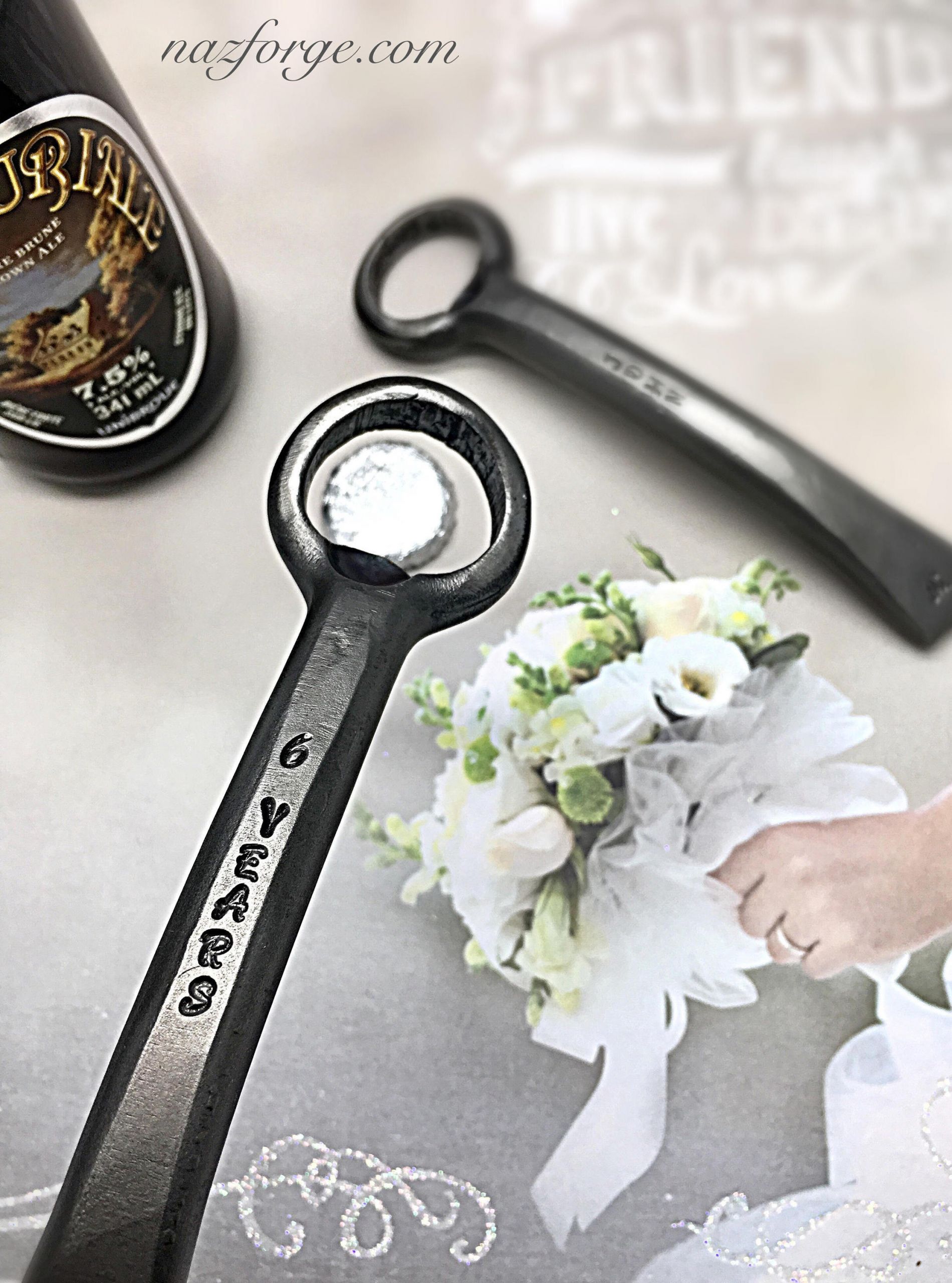 6Th Wedding Anniversary Gift Ideas For Her
 6th Year Iron Wedding Anniversary Gift Bottle Opener 6