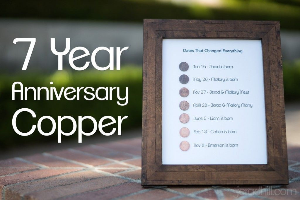 7 Year Anniversary Copper Gift Ideas
 7 Year Anniversary Present Copper Project
