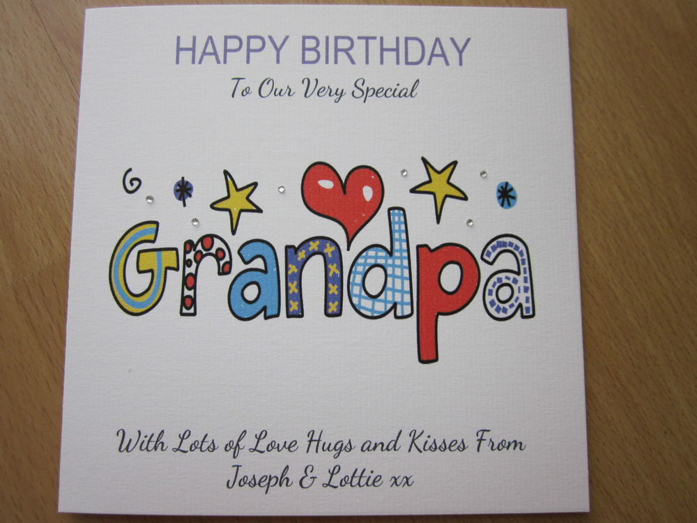 70Th Birthday Gift Ideas For Grandpa
 Personalised Handmade Birthday Card Grandpa 60th 65th
