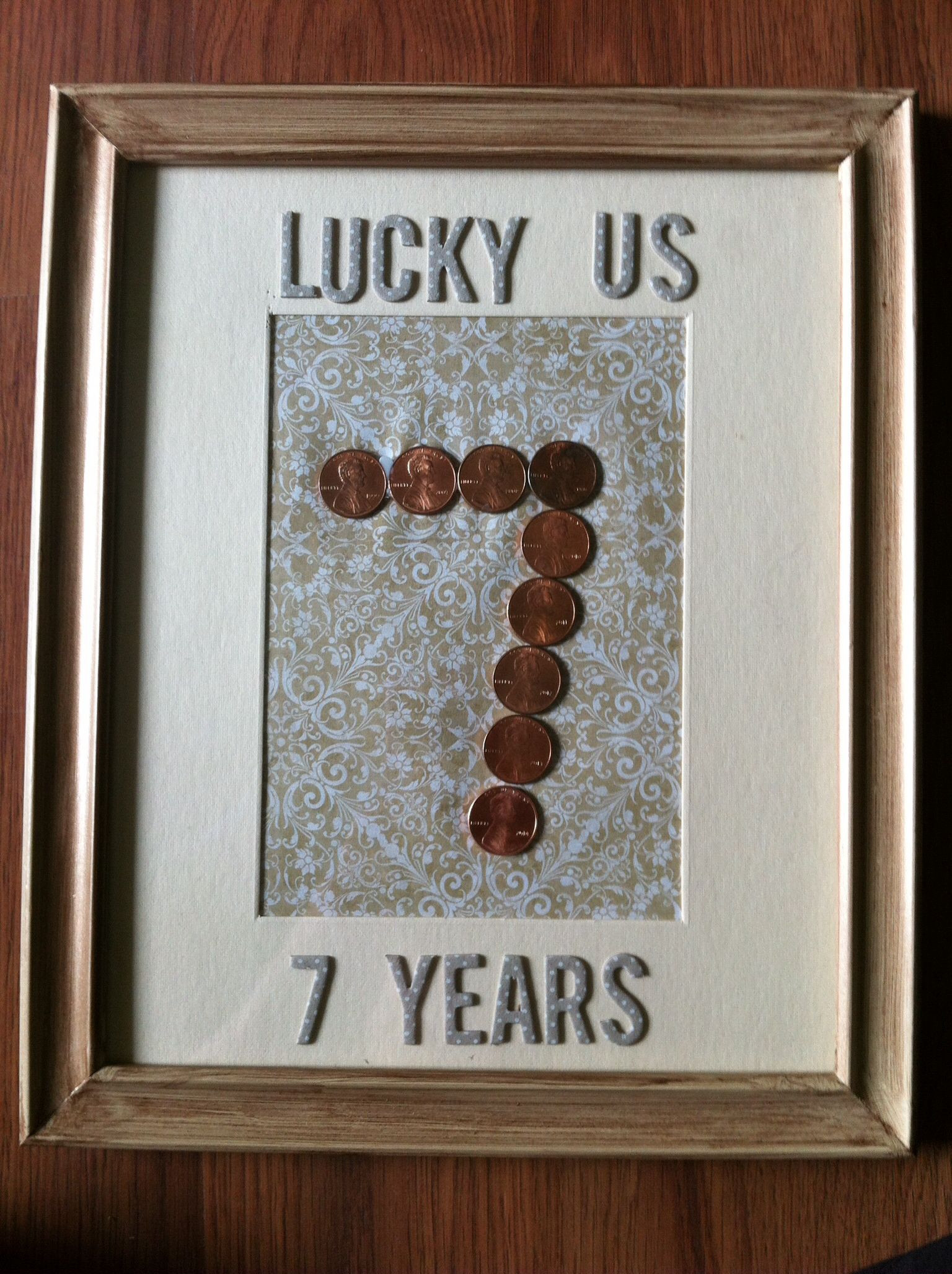7Th Year Anniversary Gift Ideas
 7 year anniversary the "copper" year A penny for every