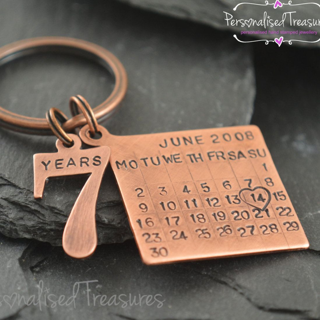 8 Year Anniversary Gift Ideas For Men
 Copper t Personalized Copper Keychain Copper ts