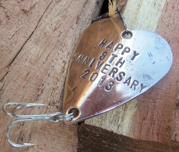 8 Year Anniversary Gift Ideas For Men
 Eighth Anniversary Gift for 8th Wedding by CandTCustomLures