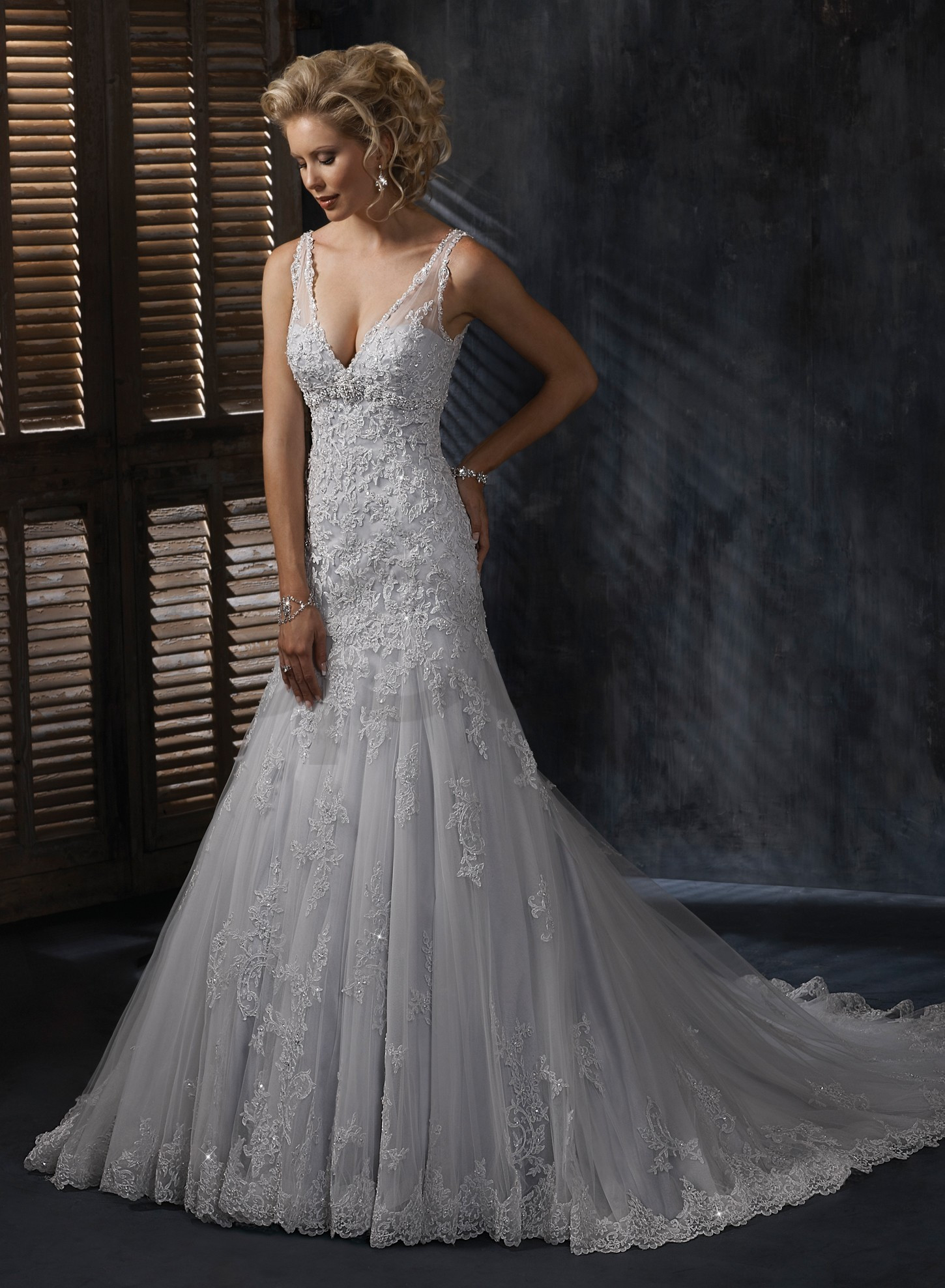 A Line Lace Wedding Dress
 20 best new lace wedding dresses for 2016 MagMent
