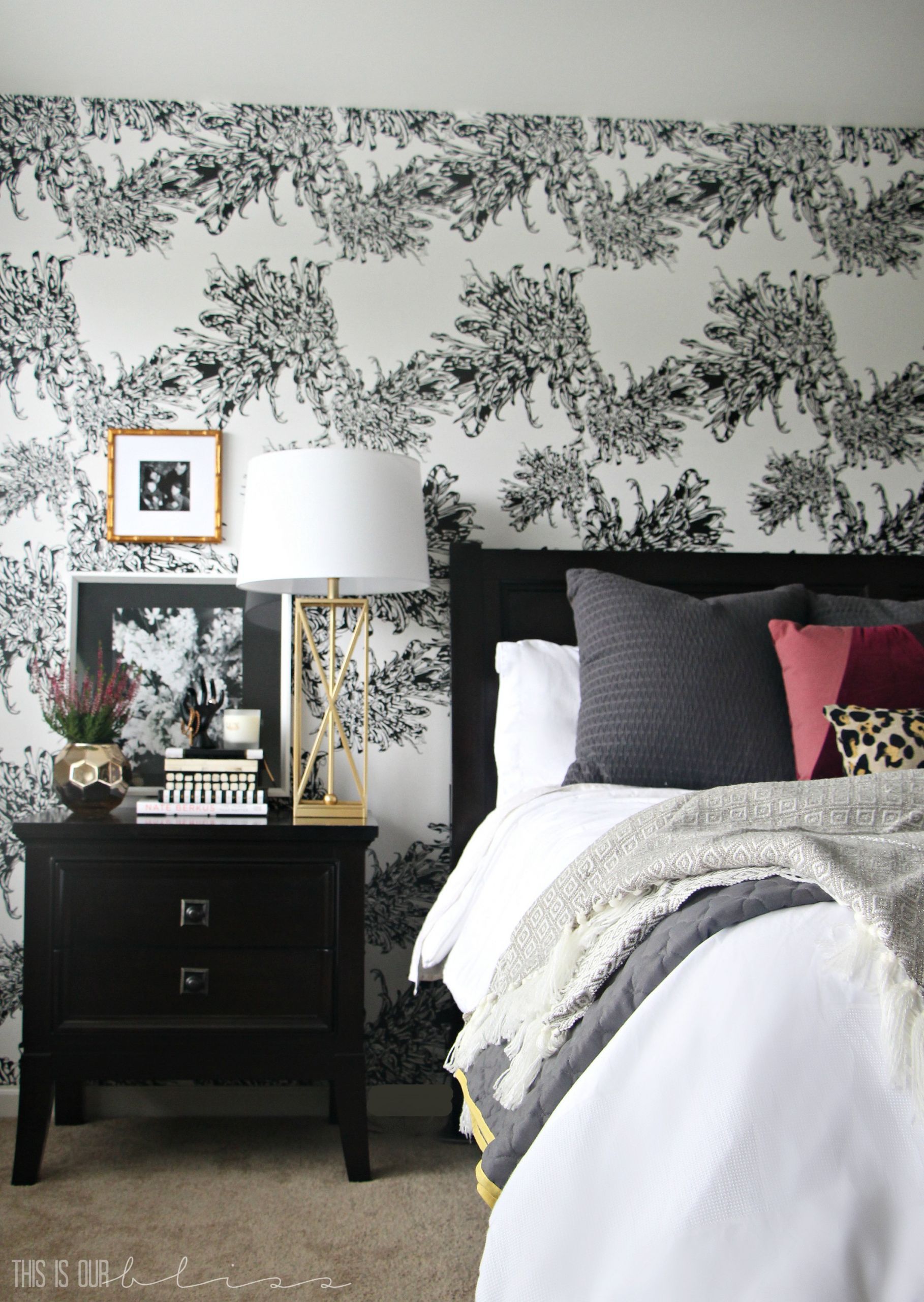 Accent Wallpaper Bedroom
 Master Bedroom Accent Wall with Wallpaper This is our Bliss