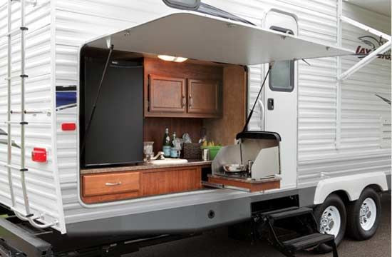 Adding Outdoor Kitchen To Rv
 2011 Jayco Jay Flight G2 travel trailer outdoor kitchen
