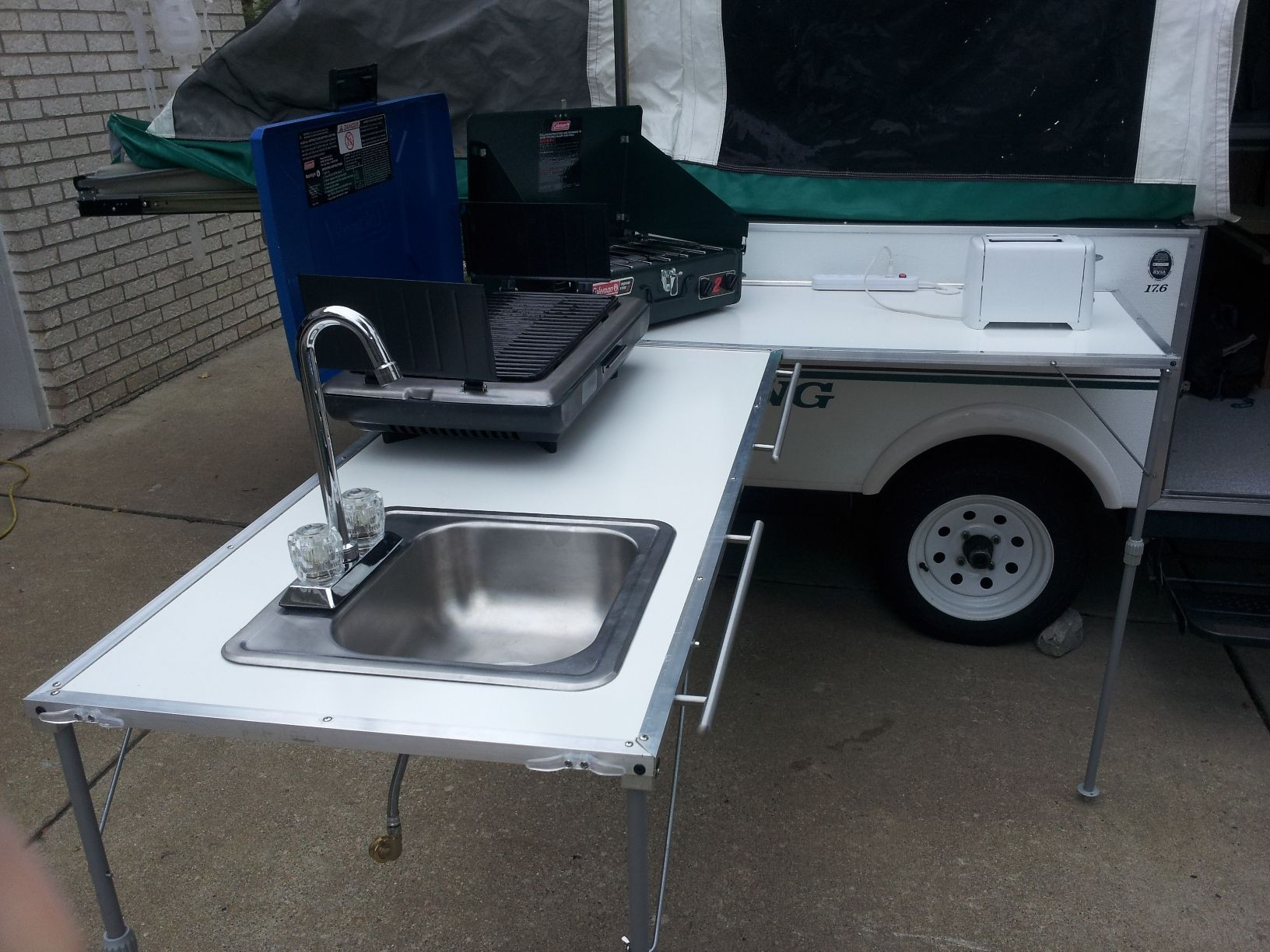Adding Outdoor Kitchen To Rv
 replacement bathroom units for a pop up camper