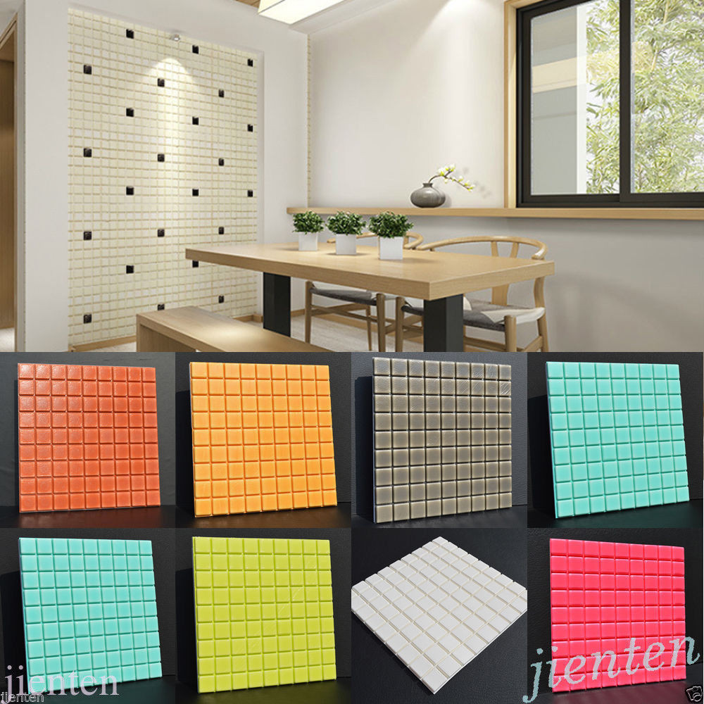 Adhesive Bathroom Tiles
 Self adhesive Mosaic Wall Paper Sticker Tile Floor Kitchen