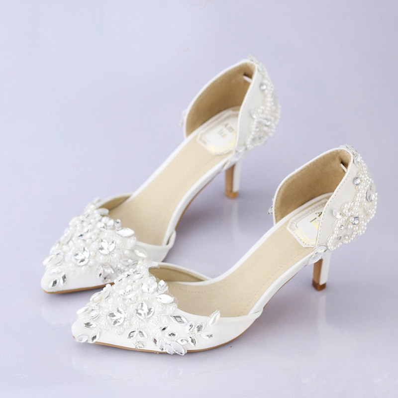 Affordable Wedding Shoes
 fortable White Heels