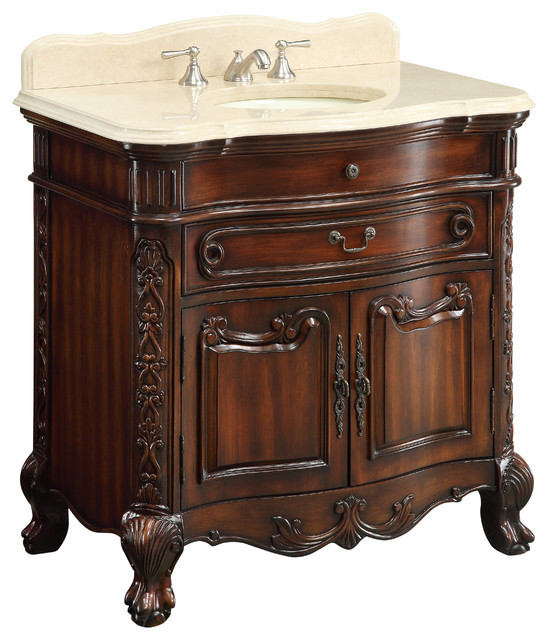All Wood Bathroom Vanities
 Chans Furniture 36" Spectacular All Wood Construction