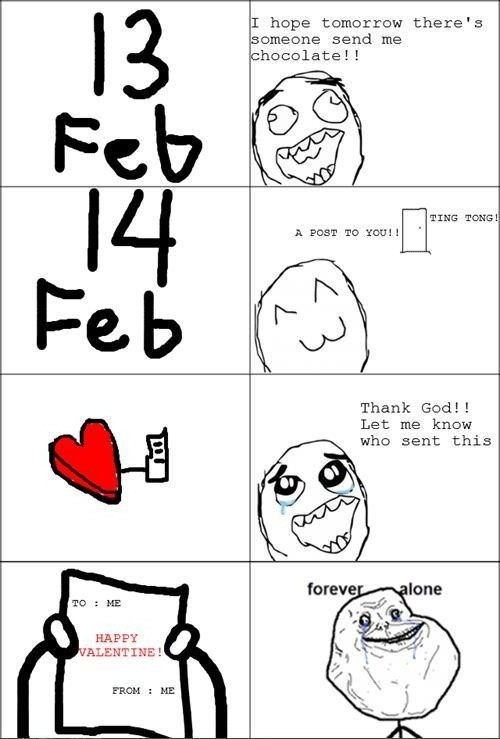 Alone On Valentines Day Quotes
 Forever Alone Quotes & Sayings