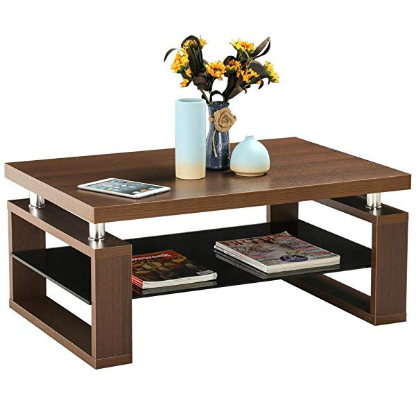 Amazon Living Room Tables
 Amazon Yaheetech Living Room Rectangular Wood Top
