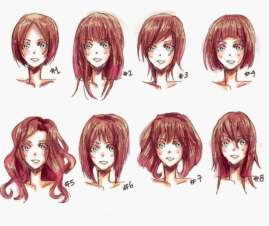 Anime Girl Long Hairstyles
 Hyuu ♥ Une infinitée de Manga 2 Apprendre à dessiner