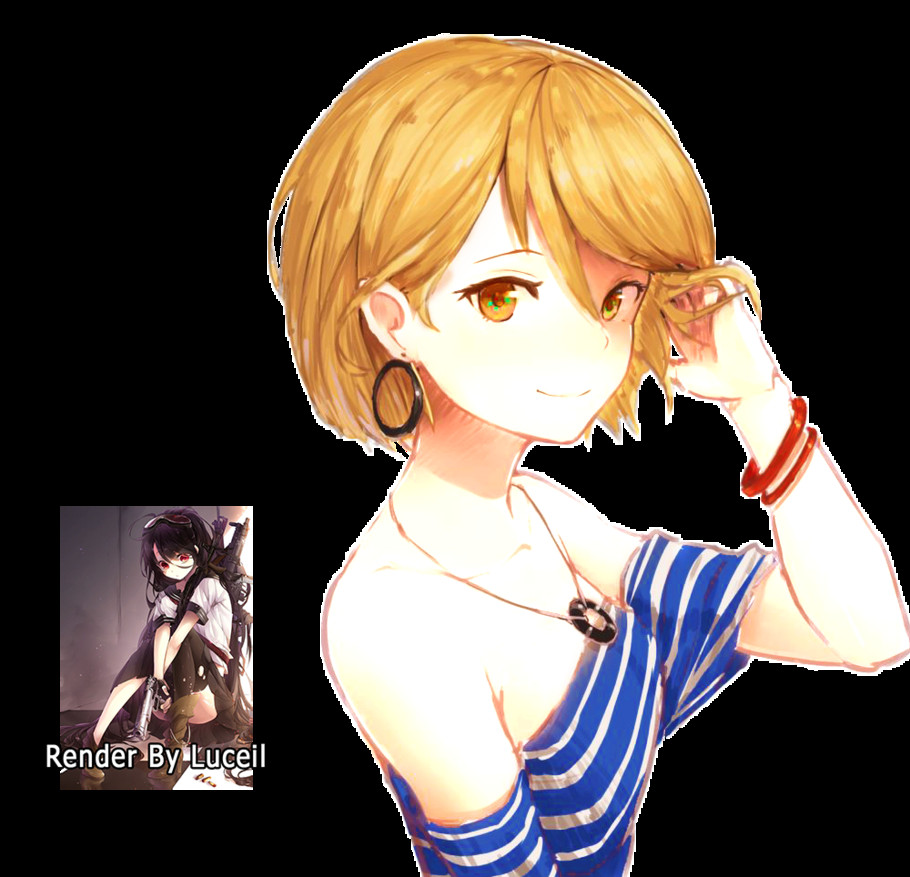 Anime Girl Short Hairstyles
 Anime Girl with Short Hair Render by LgeLuceil on DeviantArt
