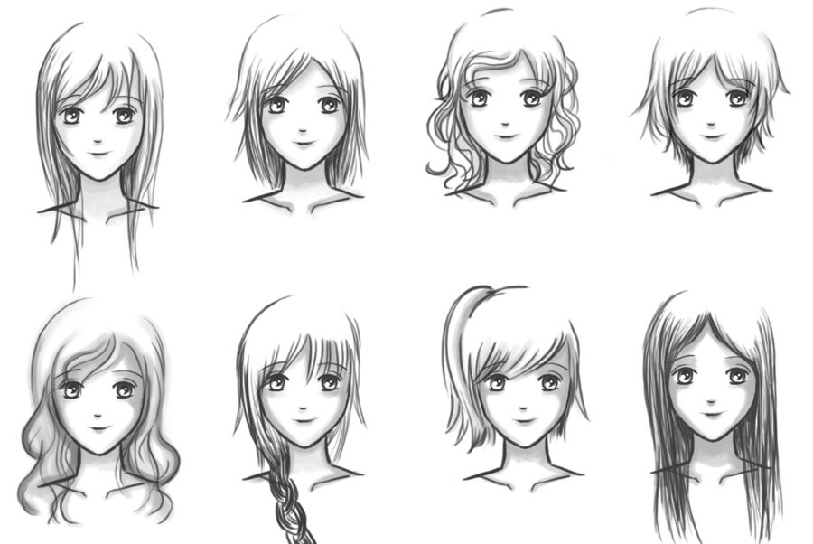 Anime Girl Short Hairstyles
 Easiest Hairstyle Anime Hairstyles