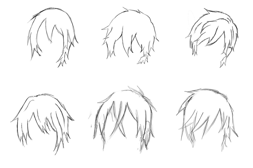 Anime Male Hairstyles
 My Memories How To Draw Anime