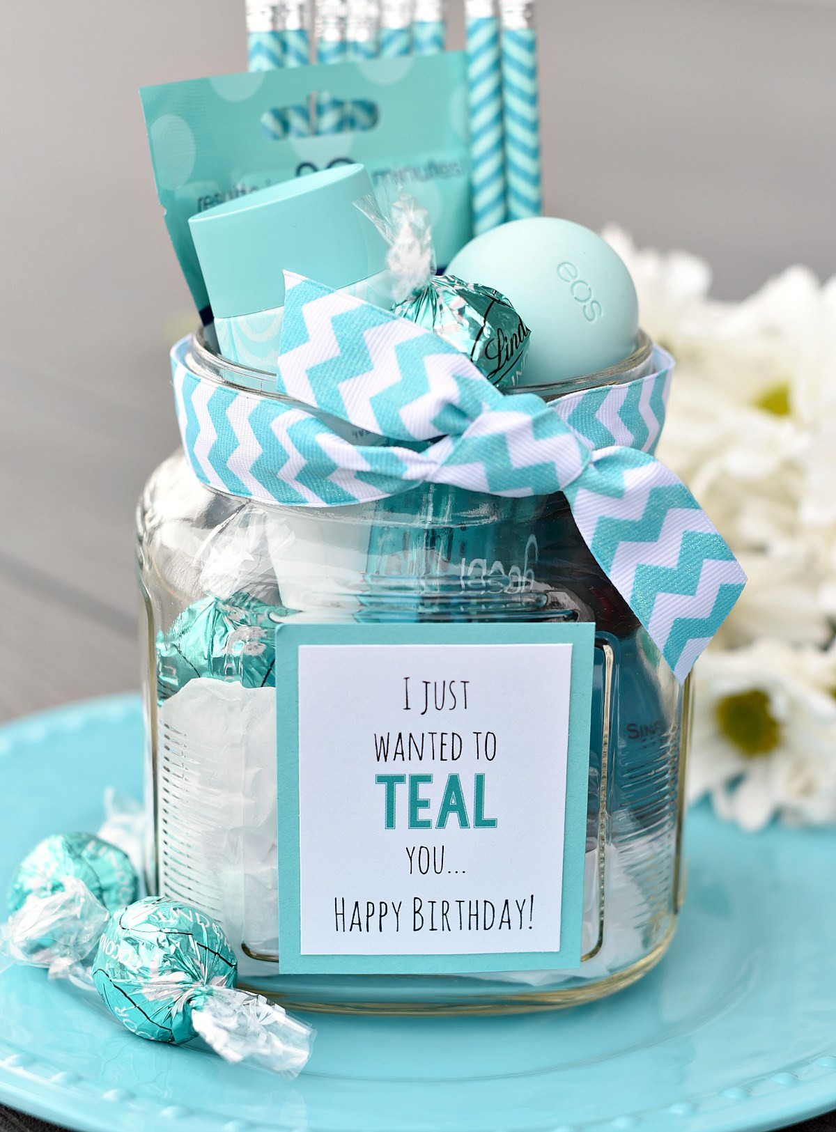 Anniversary Gift Ideas For Friend
 Teal Birthday Gift Idea for Friends – Fun Squared