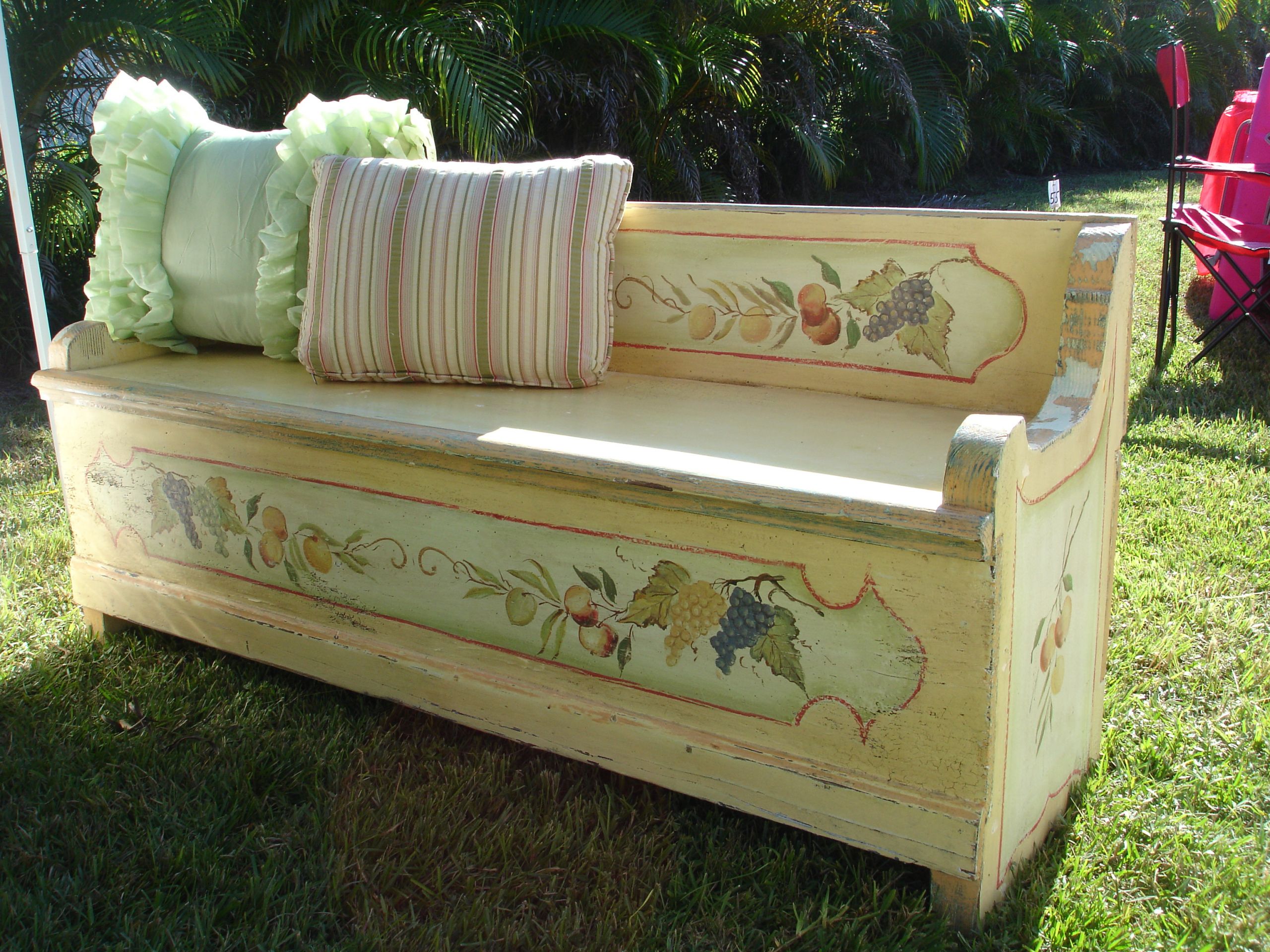 Antique Wood Storage Bench
 Boutique Antique Wooden Storage Bench – American Living