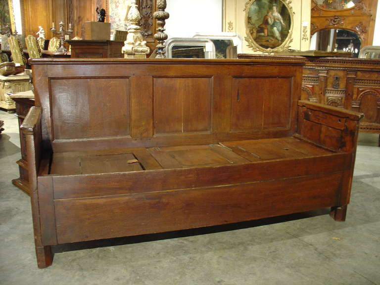 Antique Wood Storage Bench
 Antique Wooden Storage Bench from France at 1stdibs