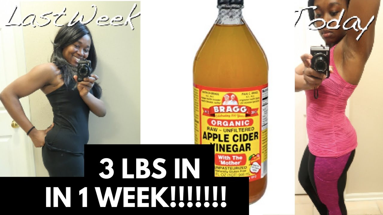 Apple Cider Vinegar For Weight Loss In 1 Week
 Apple cider vinegar weight loss 1 week